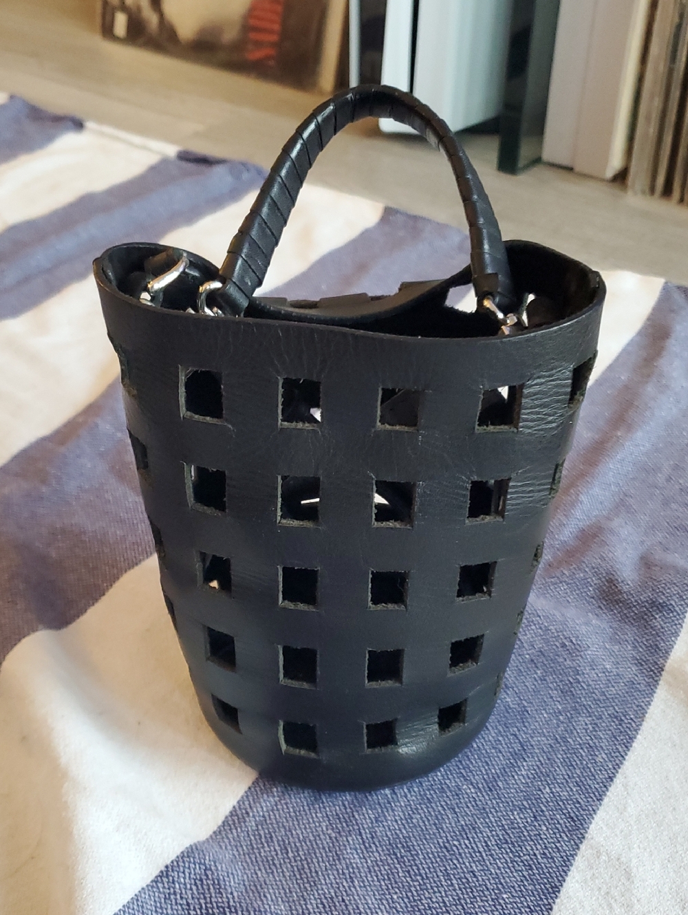 Hunting Season Leather Crossbody Basket
